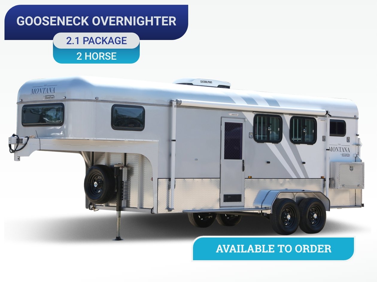 2 Horse Angle Gooseneck Camper Float SN 2.1