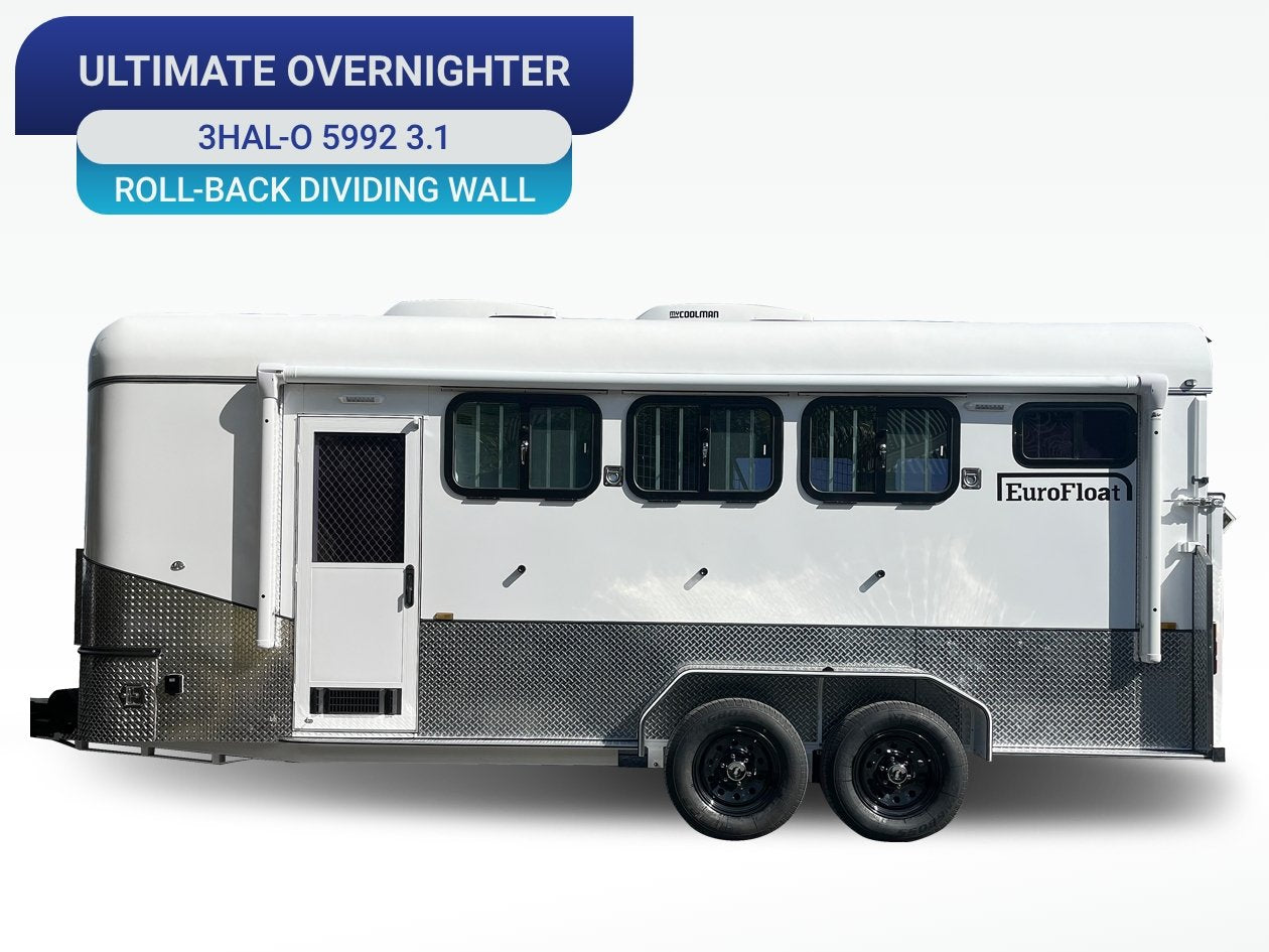 3 Horse Angle Load Camper Float Ultimate Overnighter SN 3.1