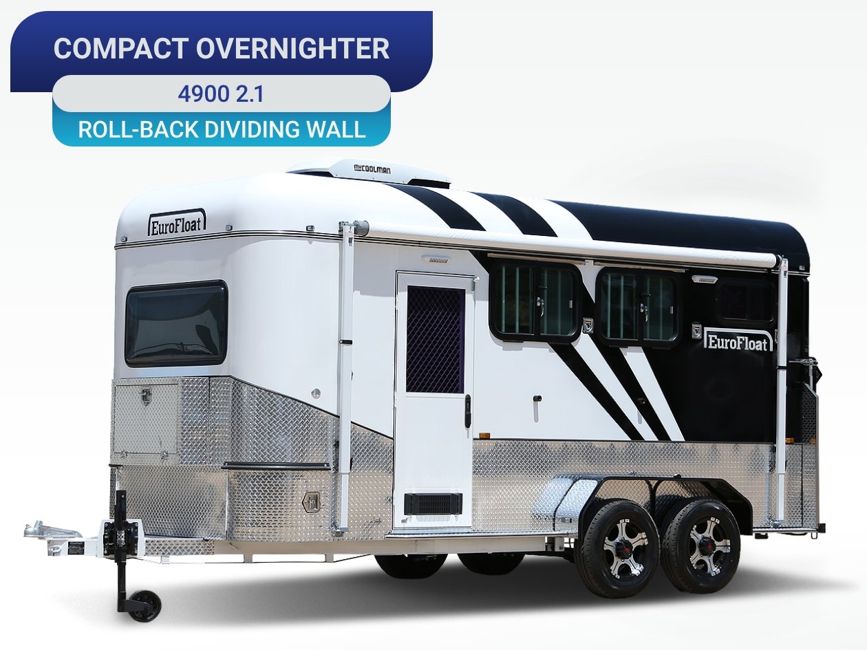 2 Horse Angle Load Camper Float Compact Overnighter SN 2.1